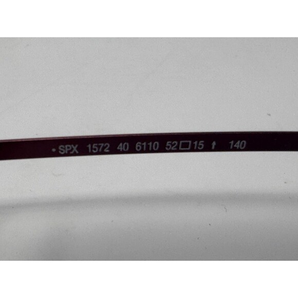Silhouette SPX 1572 6110 Burgundy Eyeglass Frames 52-15-140 Austria Authentic